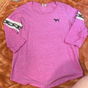 PINK 3/4 length top